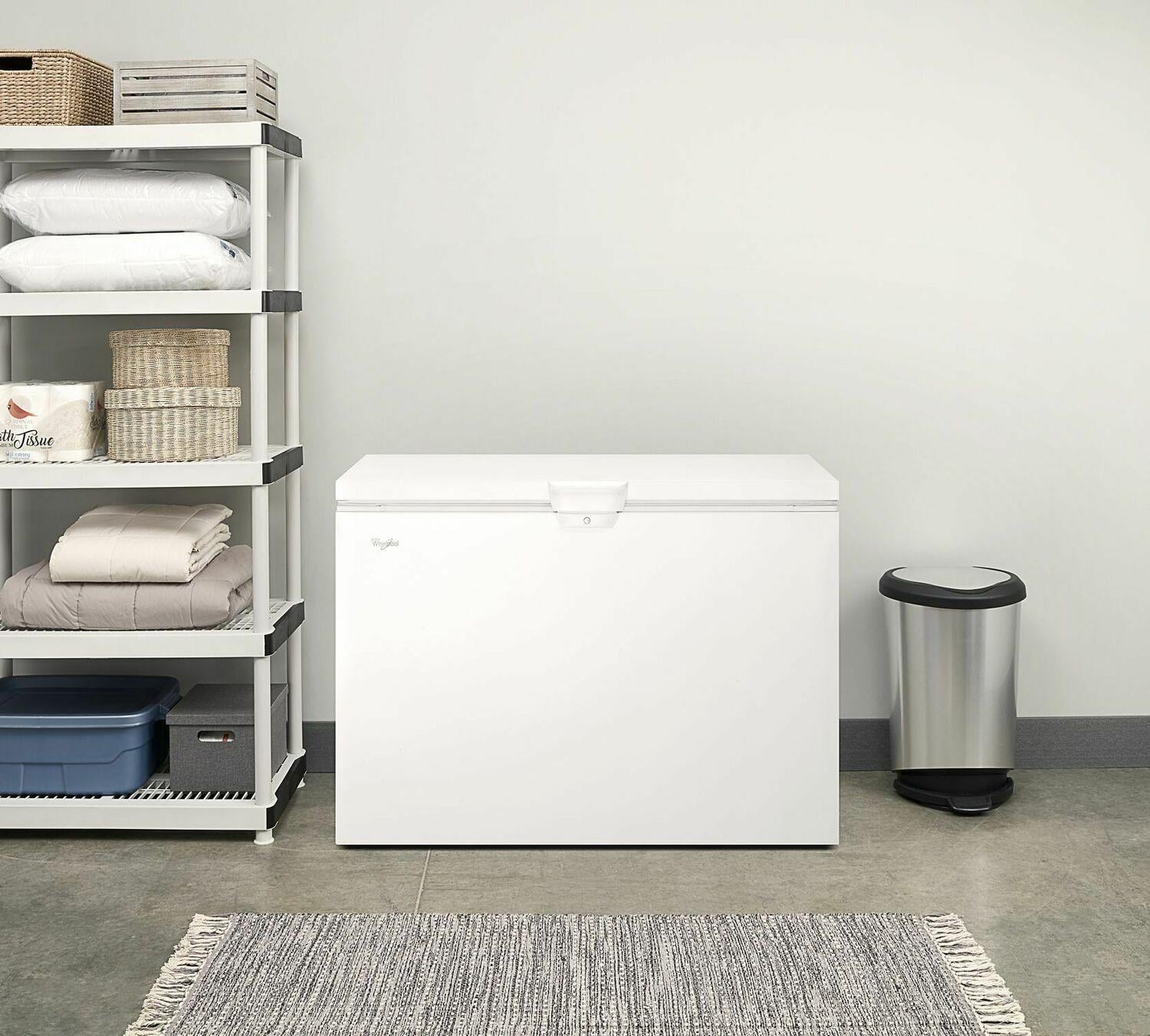 Whirlpool Freezers WZC3115DW 15 cu. ft. Chest Freezer with Large Storage Baskets White Simon
