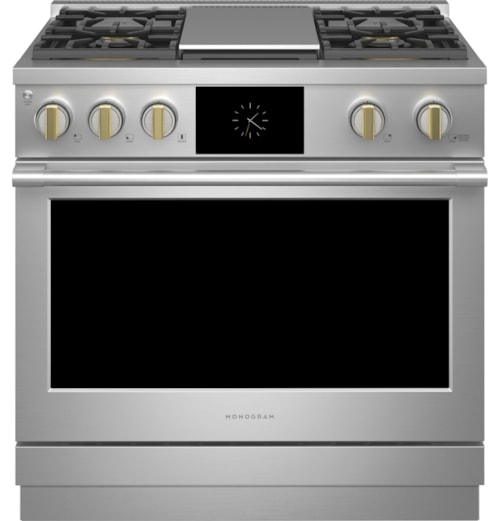 Monogram 36" Dual-Fuel Professional Range With 4 Burners And Griddle