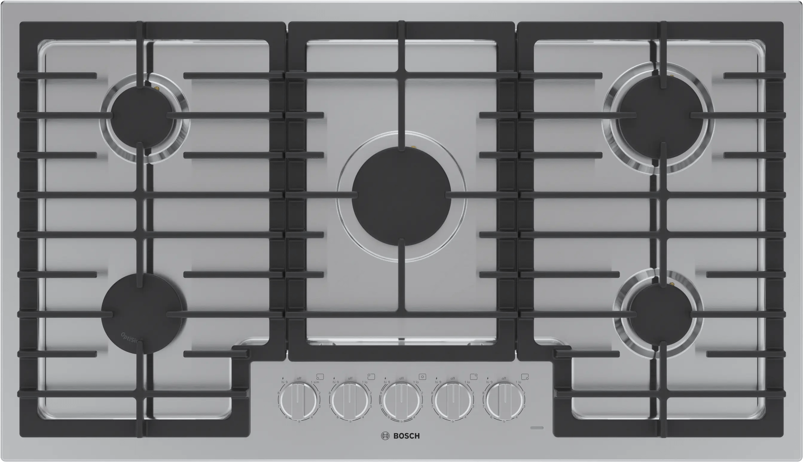 500 Series, Gas Hob, 36'', Stainless Steel