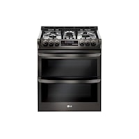6.9 cu. ft. Smart wi-fi Enabled Gas Double Oven Slide-In Range with ProBake Convection(R) and EasyClean(R)