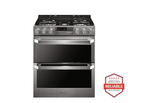 Lg Signature 7.3 Cu. Ft. Smart Wi-Fi Enabled Dual Fuel Double Oven Range With Probake Convection®