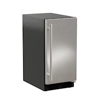 15-In Low Profile Built-In Crescent Ice Machine with Door Style - Stainless Steel