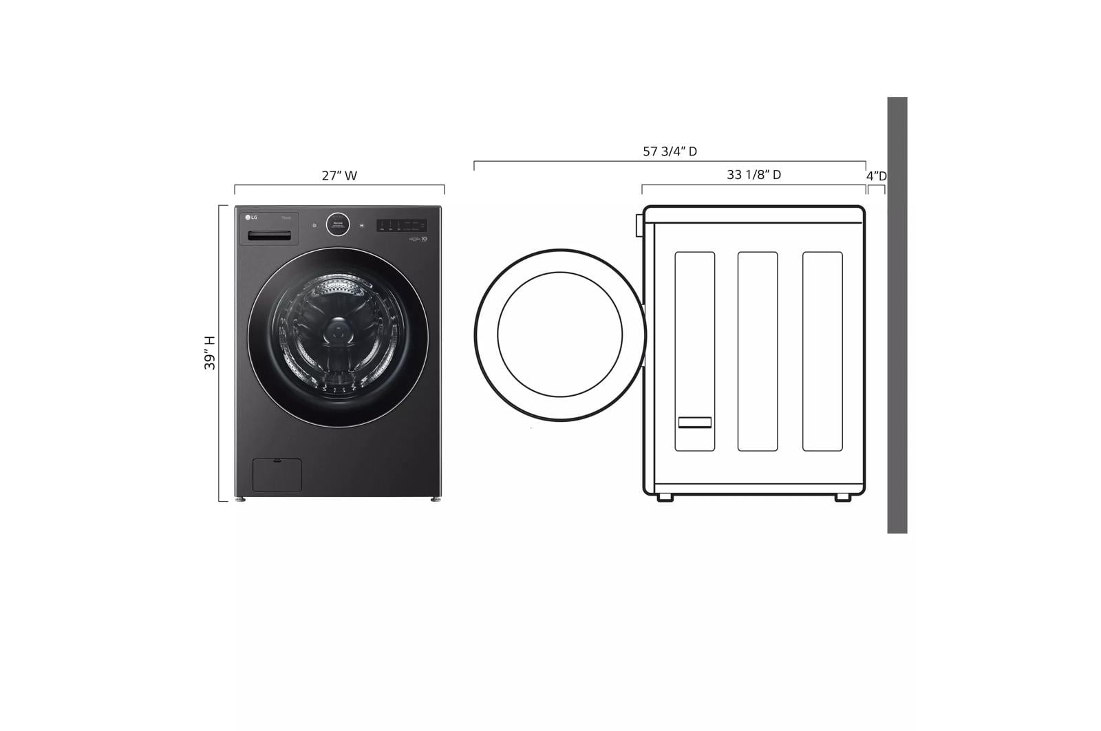 LG Appliances Laundry Front Load Washer