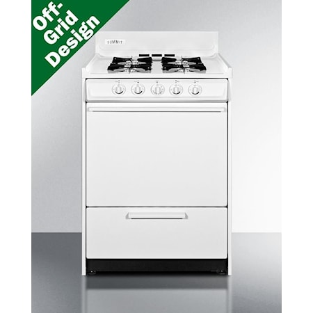 24" Free Standing Gas Range