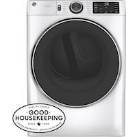 GE(R) 7.8 cu. ft. Capacity Smart Front Load Electric Dryer with Steam and Sanitize Cycle