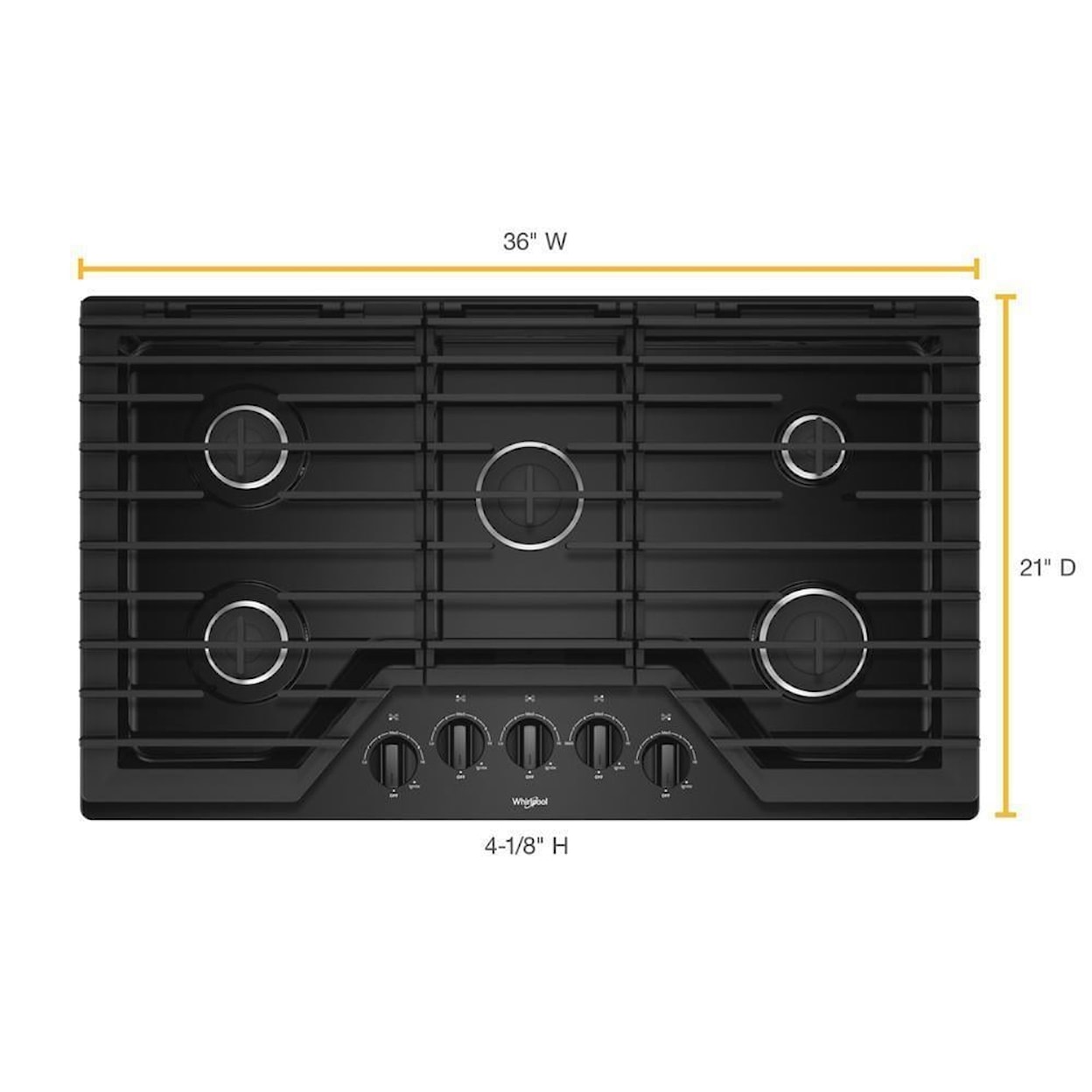 Whirlpool Gas Ranges Cooktop