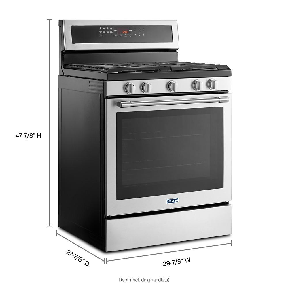 Maytag MGR8800FZ 30Inch Wide Gas Range With True Convection And Power