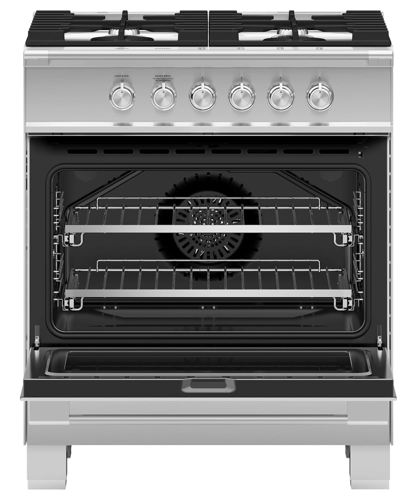 Fisher and Paykel Gas Ranges 30" Free Standing Gas Range