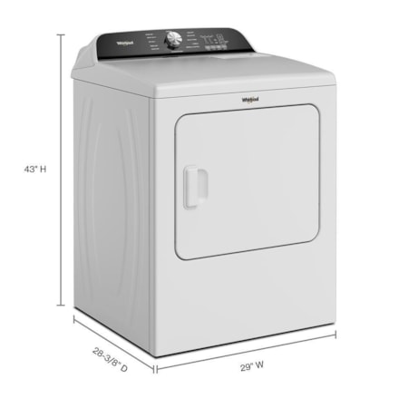 Whirlpool Top Load Electric Dryer