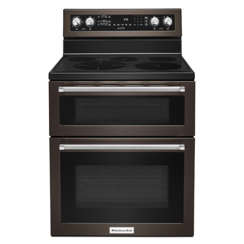 30-Inch 5 Burner Electric Double Oven Convection Range
