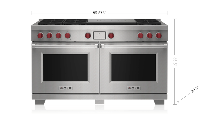 Wolf 60" Dual Fuel Range