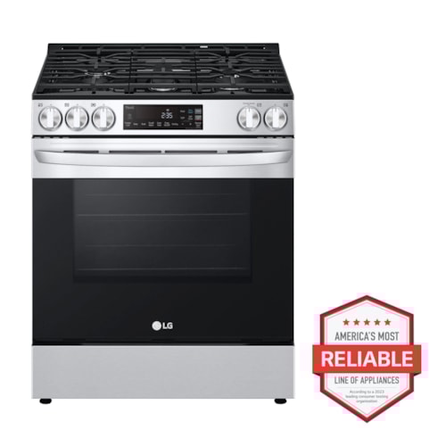 5.8 Cu. Ft. Gas Single Ovenslide-In Range, Easyclean® Plus Self Clean, Thinq™, Printproof™ Stainlesssteel