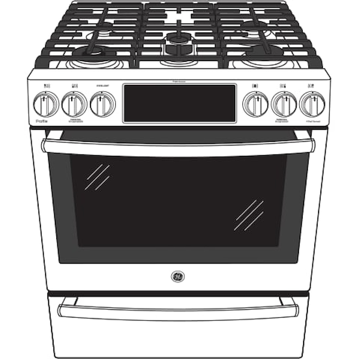 GE Appliances Gas Ranges Slide In Gas Range