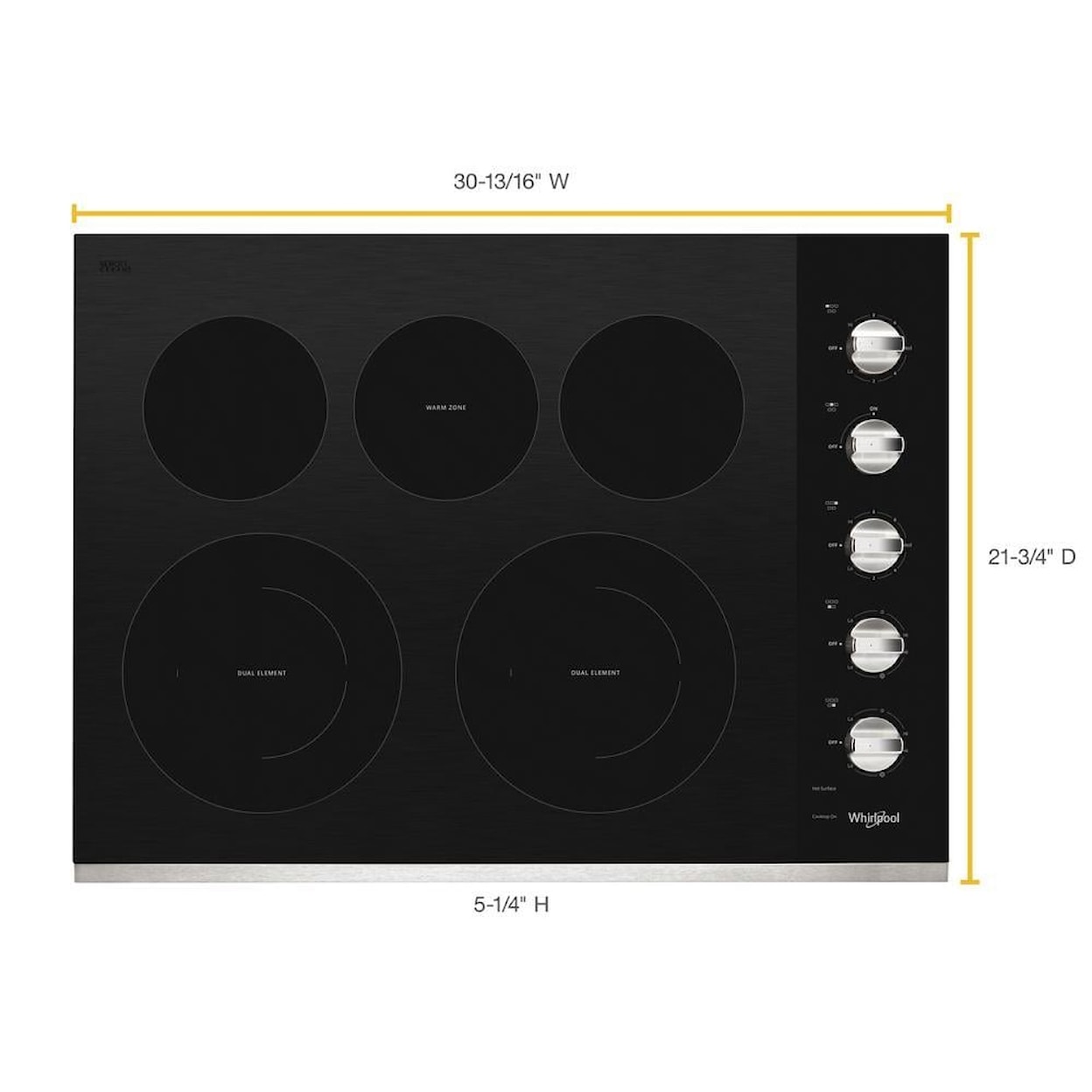 Whirlpool Electric Ranges Cooktop