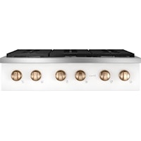Caf(Eback)(Tm) 36" Commercial-Style Gas Rangetop With 6 Burners (Natural Gas)