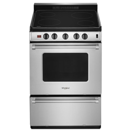 Whirlpool 24-Inch Freestanding Electric Range with Upswept Spillguard™ Cooktop