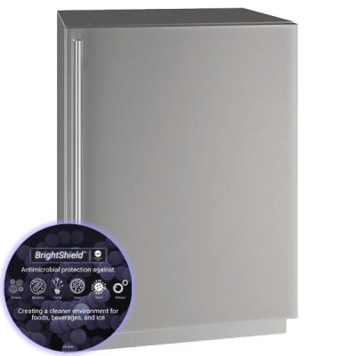 Hre524 24" Refrigerator With Stainless Solid Finish And Brightshield (115 V/60 Hz)