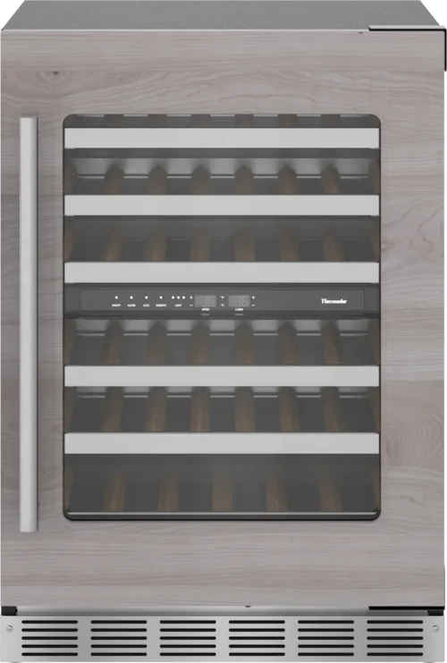 Freedom® Under Counter Wine Cooler With Glass Door 24'' Panel Ready, Right Hinge