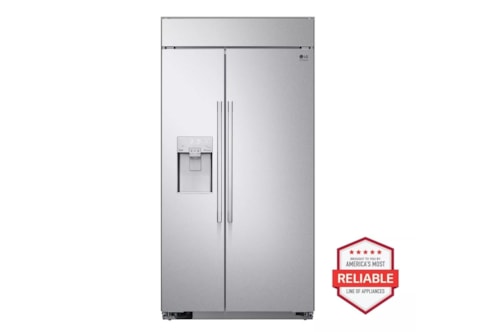 Lg Studio 26 Cu. Ft. Smart Side-By-Side Built-In Refrigerator With Ice & Water Dispenser