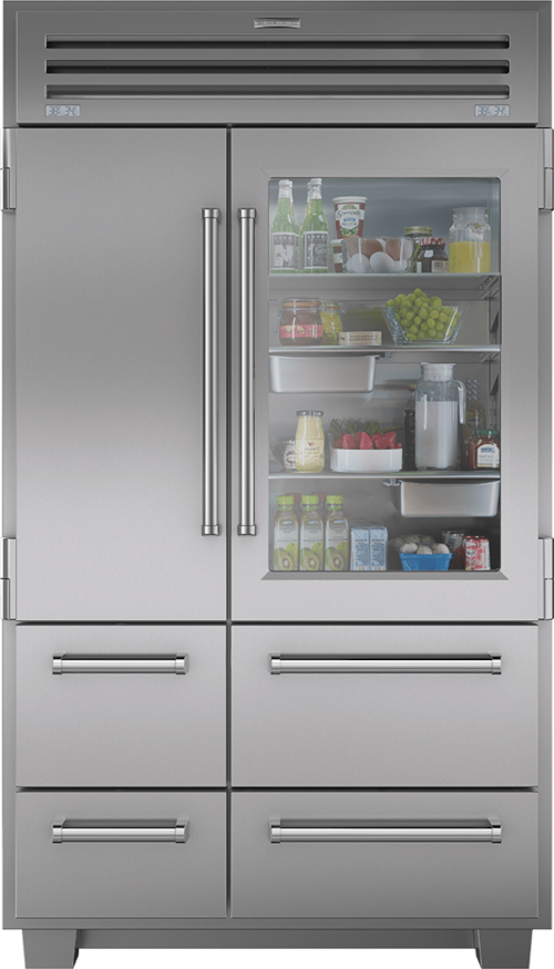 48" Pro Refrigerator/Freezer With Glass Door