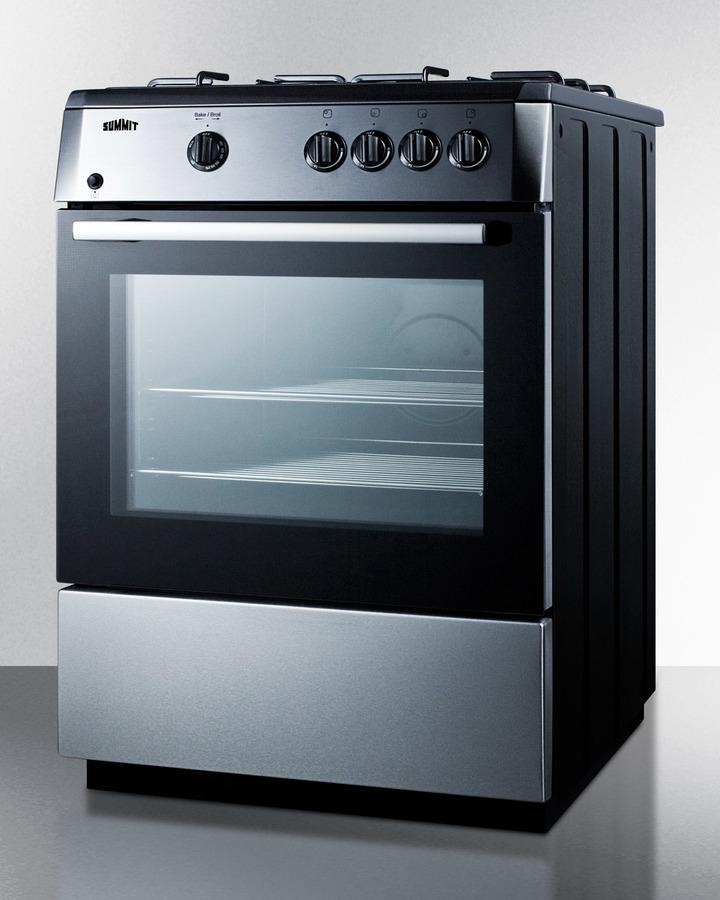 24" Free Standing Gas Range
