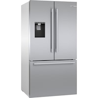 500 Series French Door Bottom Mount Refrigerator 36" Easy clean stainless steel