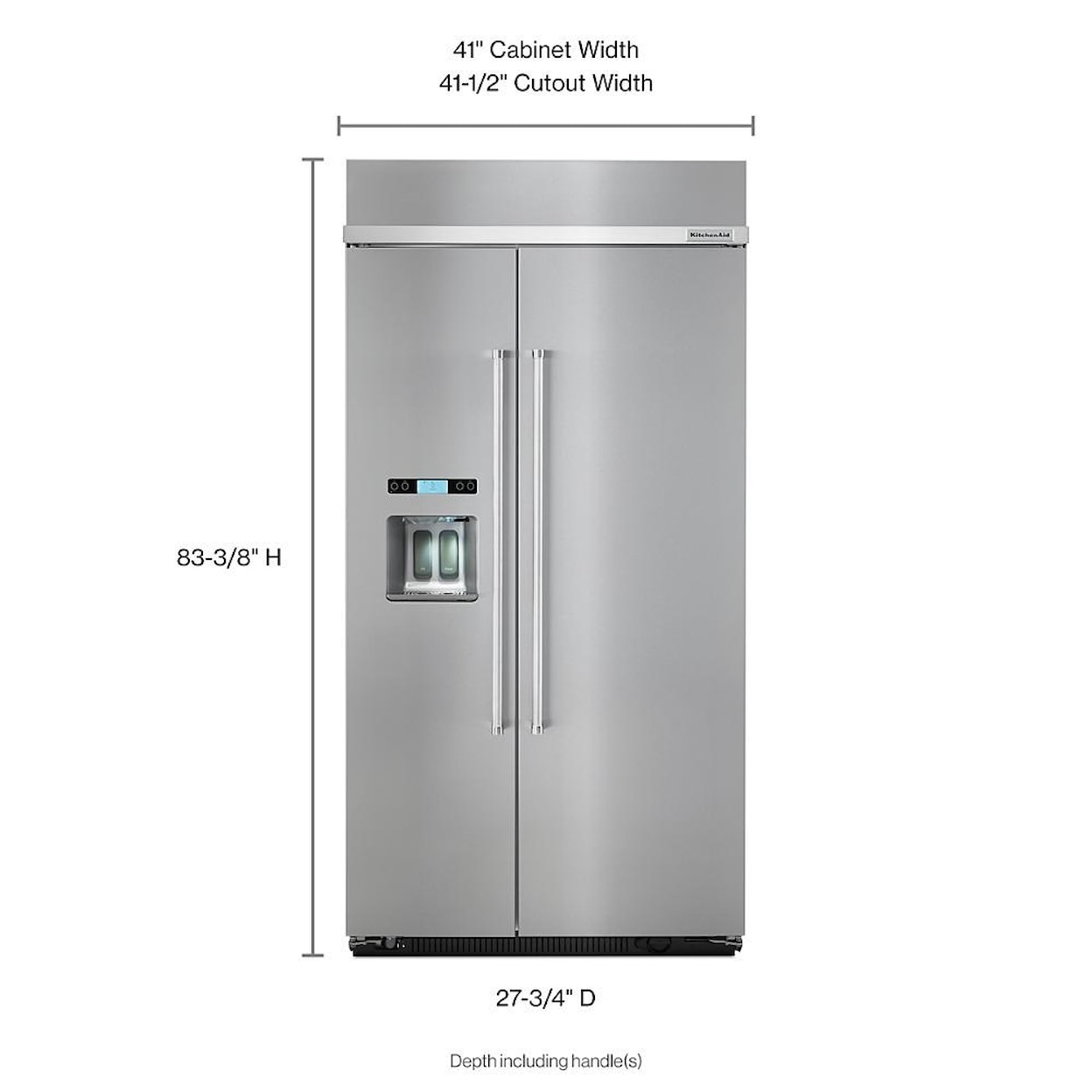 KitchenAid Refrigerators Side By Side Built In Refrigerator