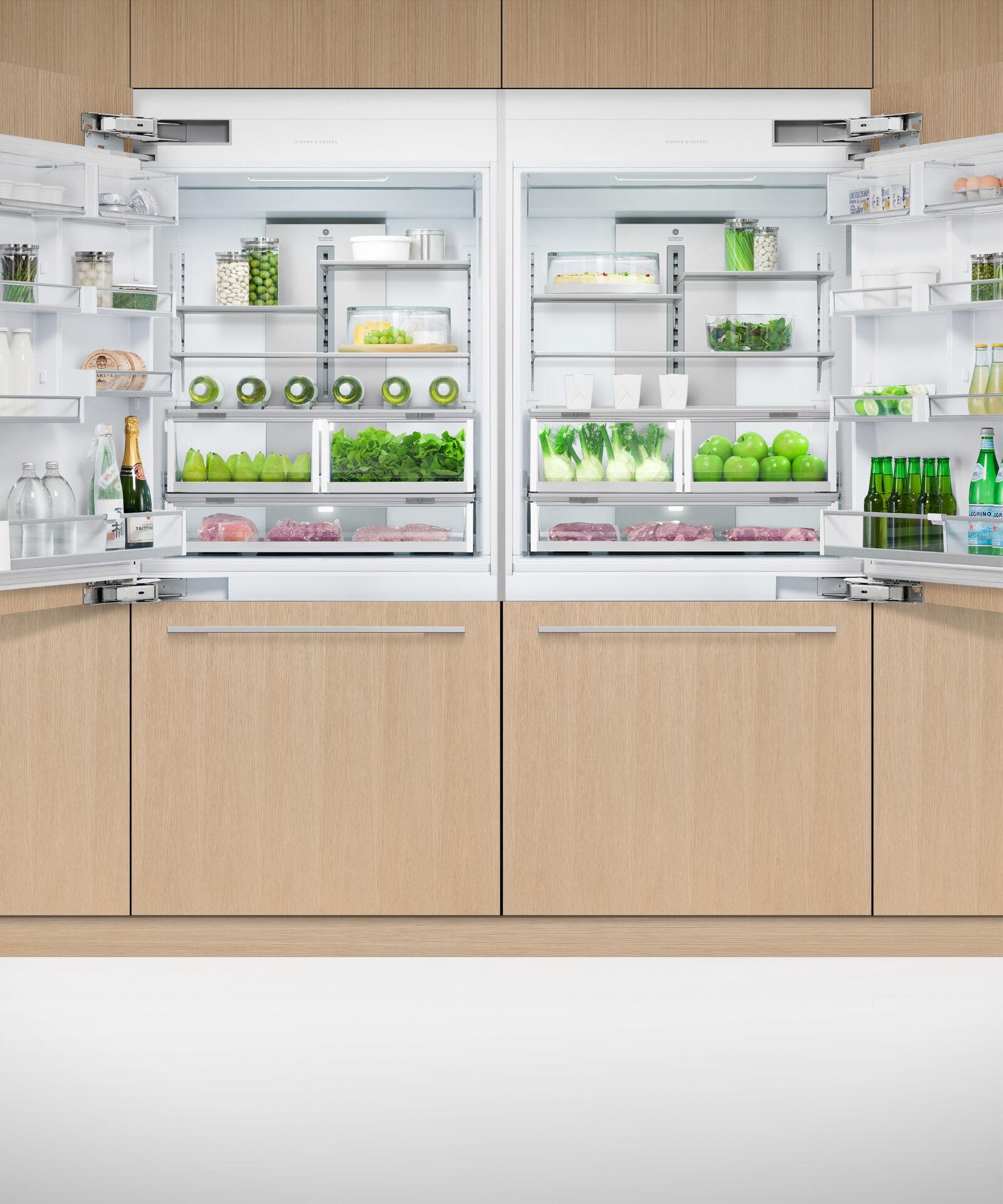 Fisher and Paykel Refrigerators Bottom Freezer Built In Refrigerator