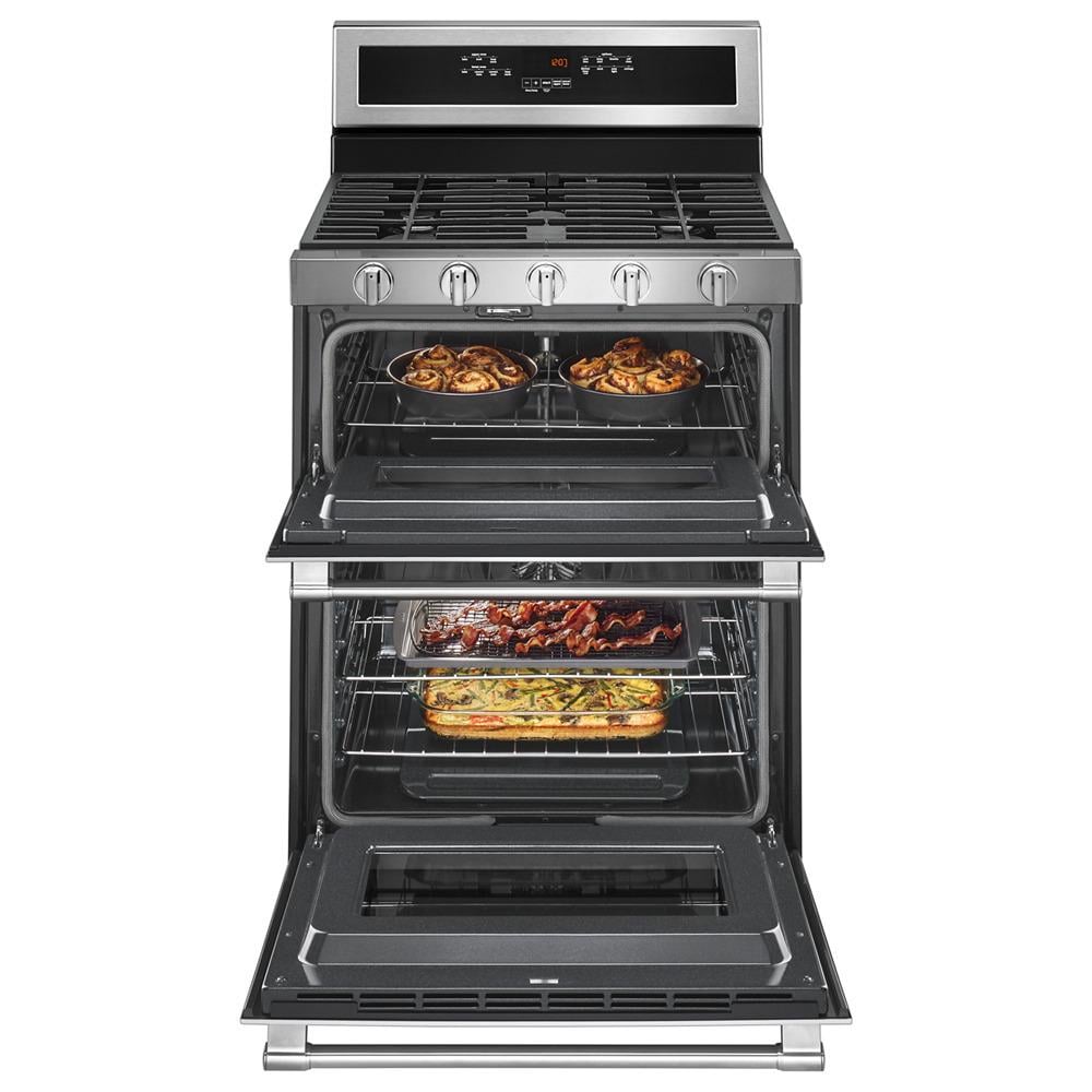 Maytag MGT8800FZ 30Inch Wide Double Oven Gas Range With True