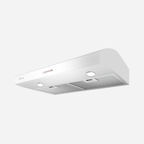 Allasio White Undercabinet Range Hood 30" Wide - 300Cfm