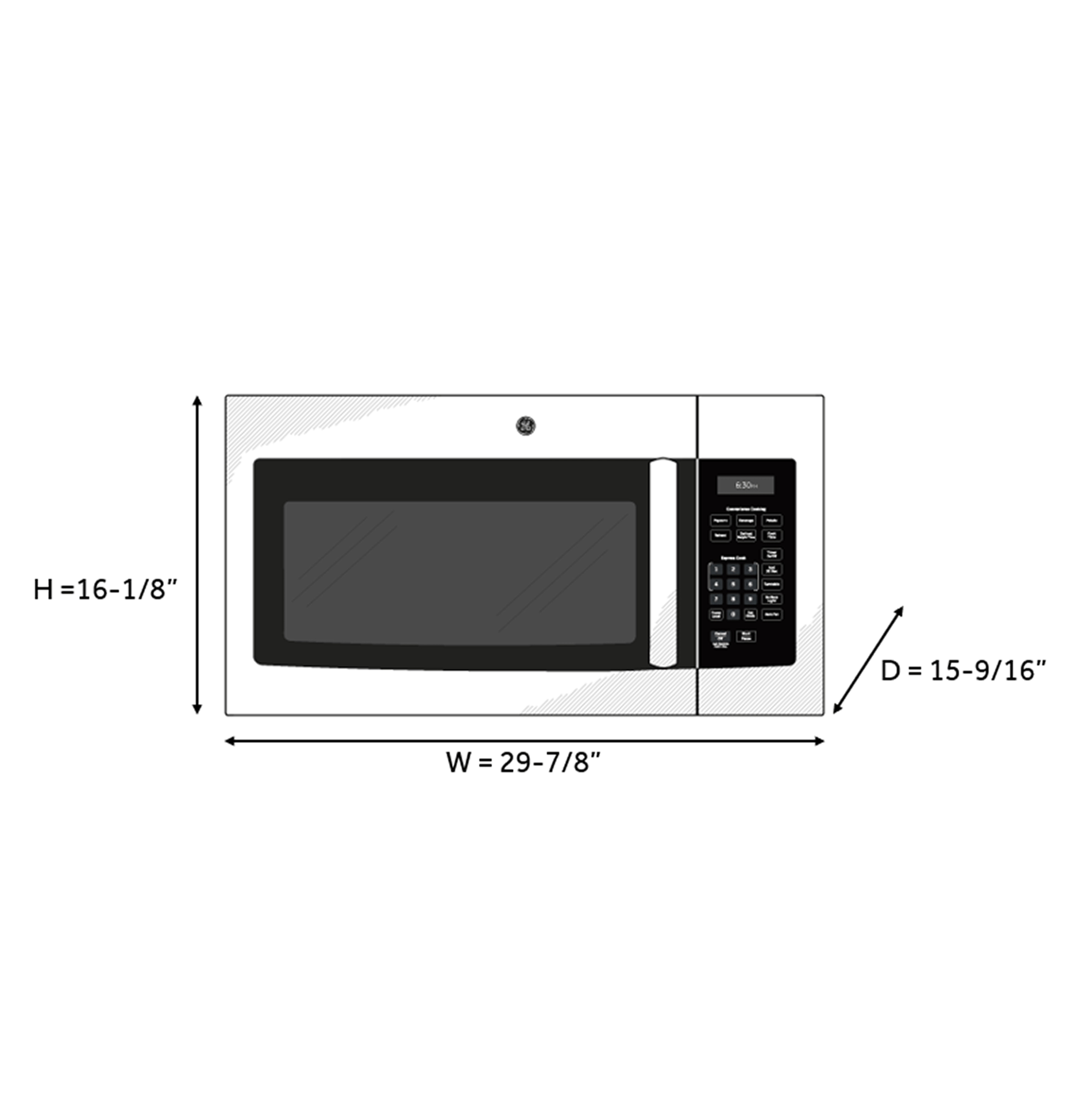 GE Appliances Microwave Over The Range Microwave