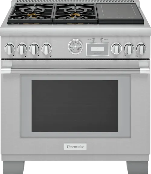 Prd364wigu Dual Fuel Professional Range 36'' Pro Grand® Commercial Depth Stainless Steel