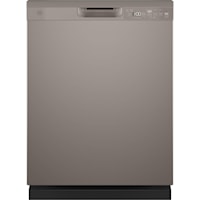 Ge(R) Energy Star(R) Front Control With Plastic Interior Dishwasher With Sanitize Cycle & Dry Boost