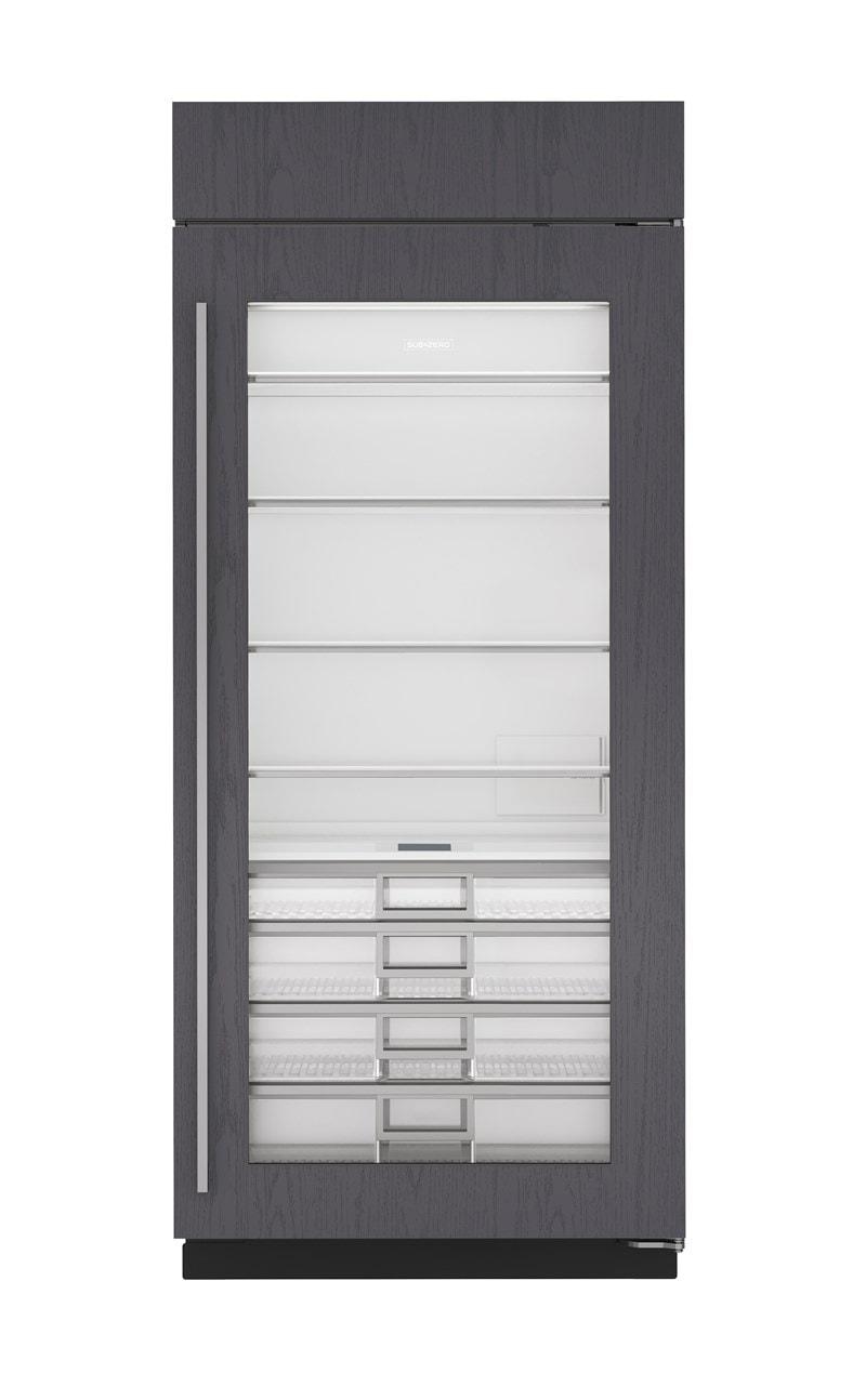 Glass Door Built In Refrigerator