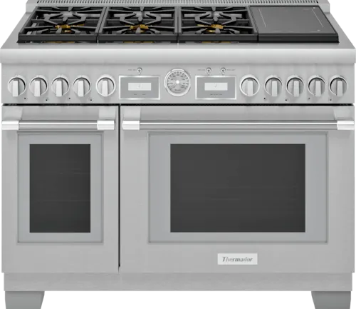 Prd486wigu Dual Fuel Professional Range 48'' Pro Grand® Commercial Depth