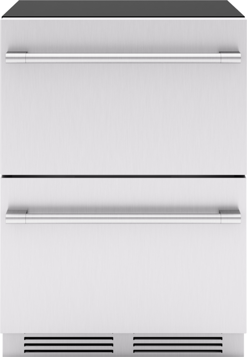 Presrv Refrigerator Drawers, 24In Compact, Ss, 2 Zone