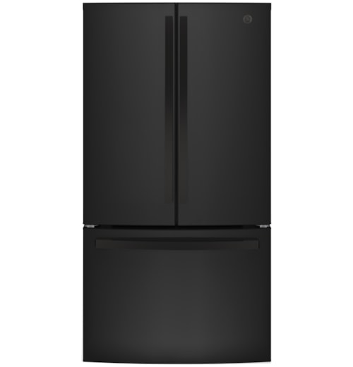 GE 26.7 Cu.Ft, French Door Refrigerator Black
