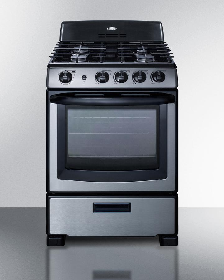 24" Free Standing Gas Range