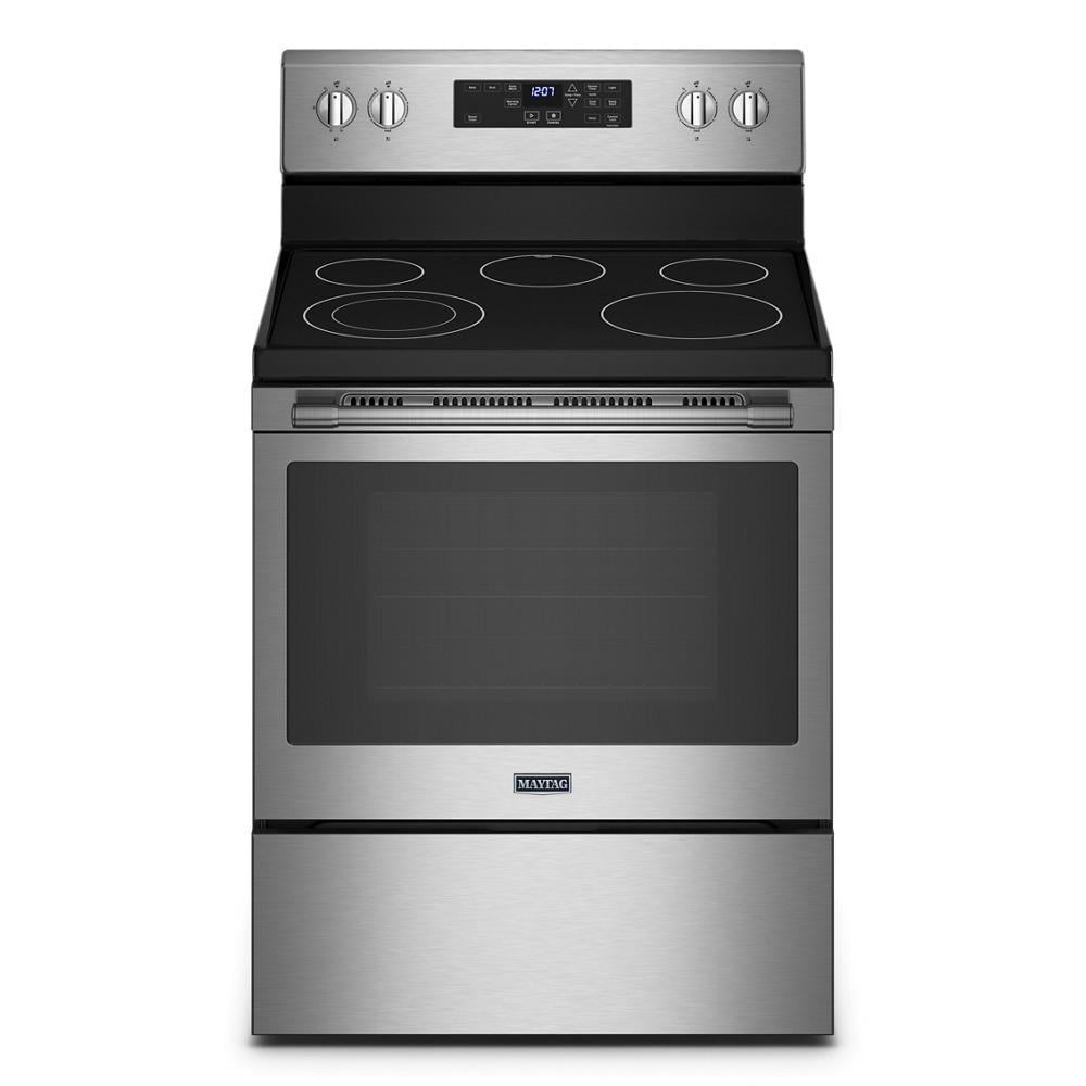 Maytag MER7700LZ Electric Range with Air Fryer and Basket - 5.3 cu. ft. |  Simon's Furniture | Range