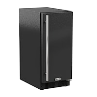 15-In Built-In Clear Ice Machine With Arctic White Illuminice with Door Style - Black, Door Swing - Right, Pump - No