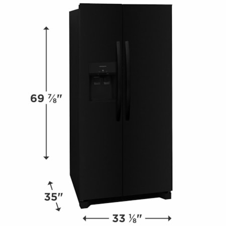 Side By Side Freestanding Refrigerator