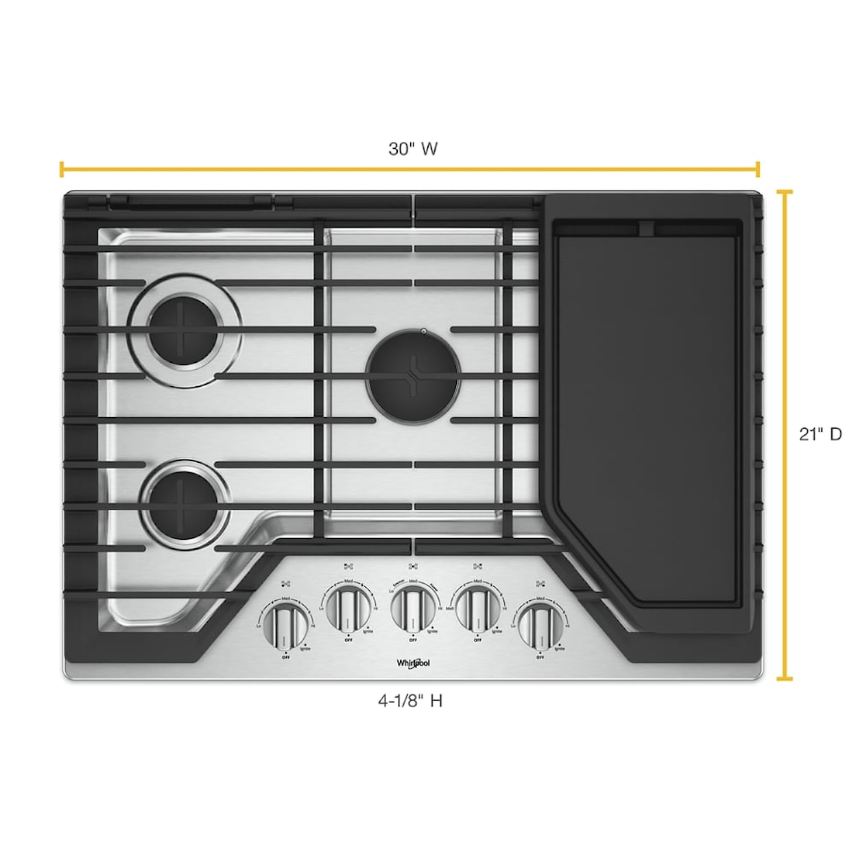 Whirlpool Gas Ranges Cooktop