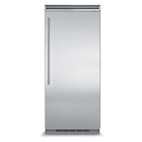 Marvel Professional Built-In 36" All Refrigerator - Solid Stainless Steel Door - Left Hinge, Slim Designer Handle