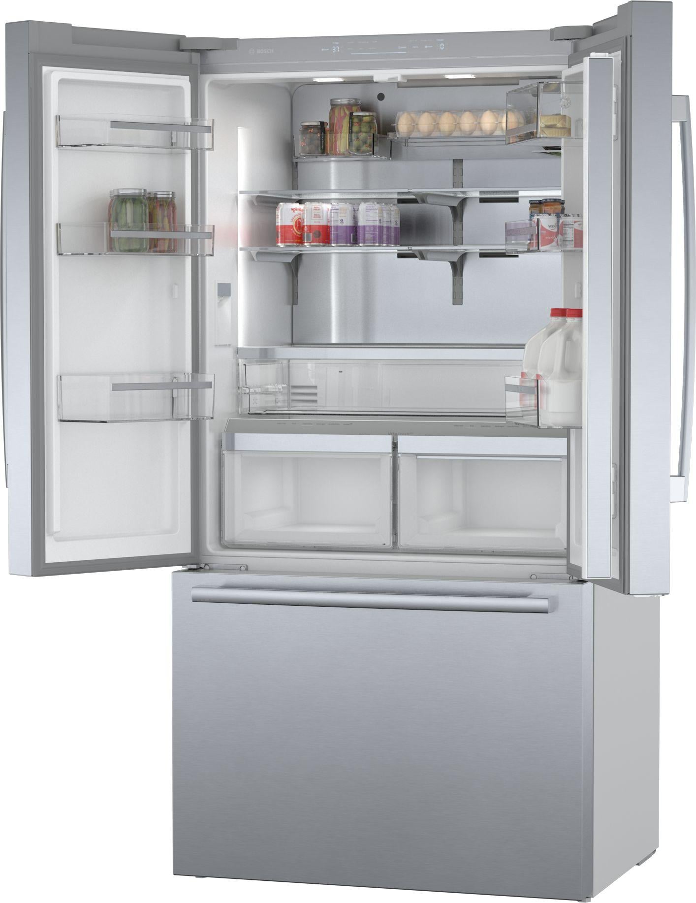 Bosch B36CT80SNS 800 Series French Door Bottom Mount Refrigerator 36