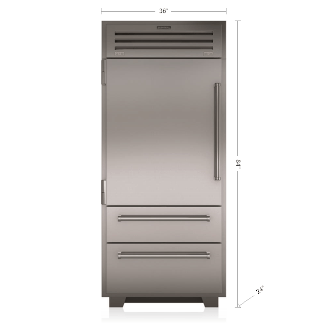 Bottom Freezer Built In Refrigerator