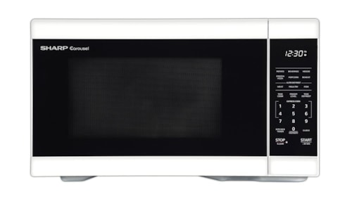 1.1 Cu. Ft. White Countertop Microwave Oven