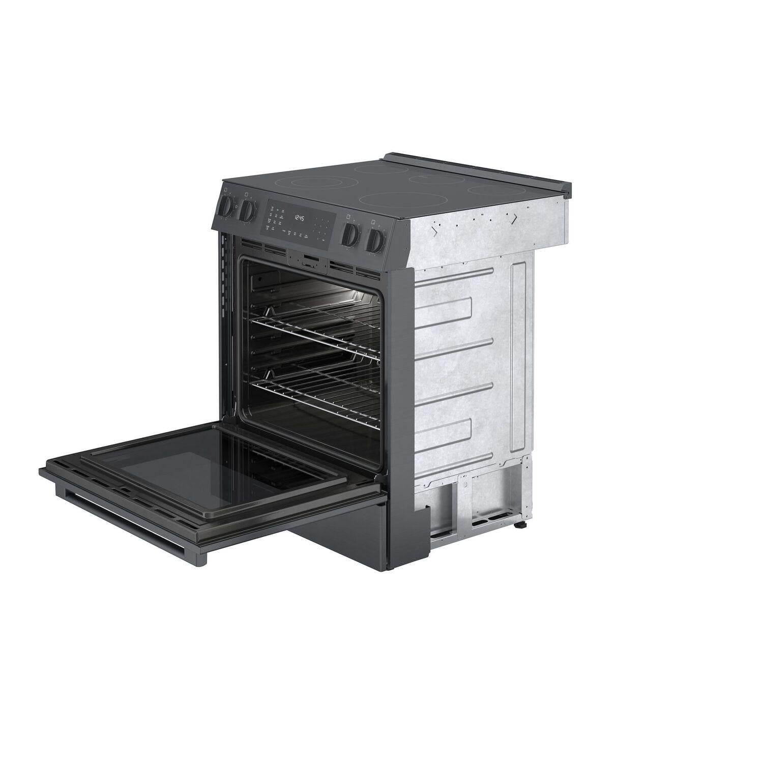 Bosch HEI8046U 800 Series Electric Slidein Range 30'' Black Stainless
