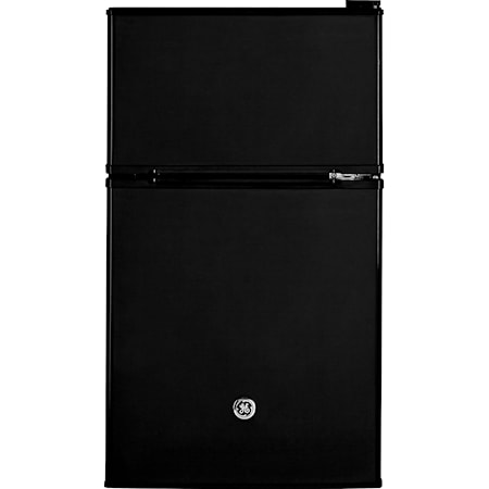 Ge(R) Energy Star(R) Double-Door Compact Refrigerator