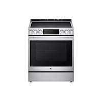 Lg Studio 6.3 Cu. Ft. Instaview(R) Induction Slide-In Range With Air Fry And Air Sous Vide