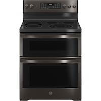 Ge Profile(Tm) 30" Smart Free-Standing Electric Double Oven Convection Range With No Preheat Air Fry